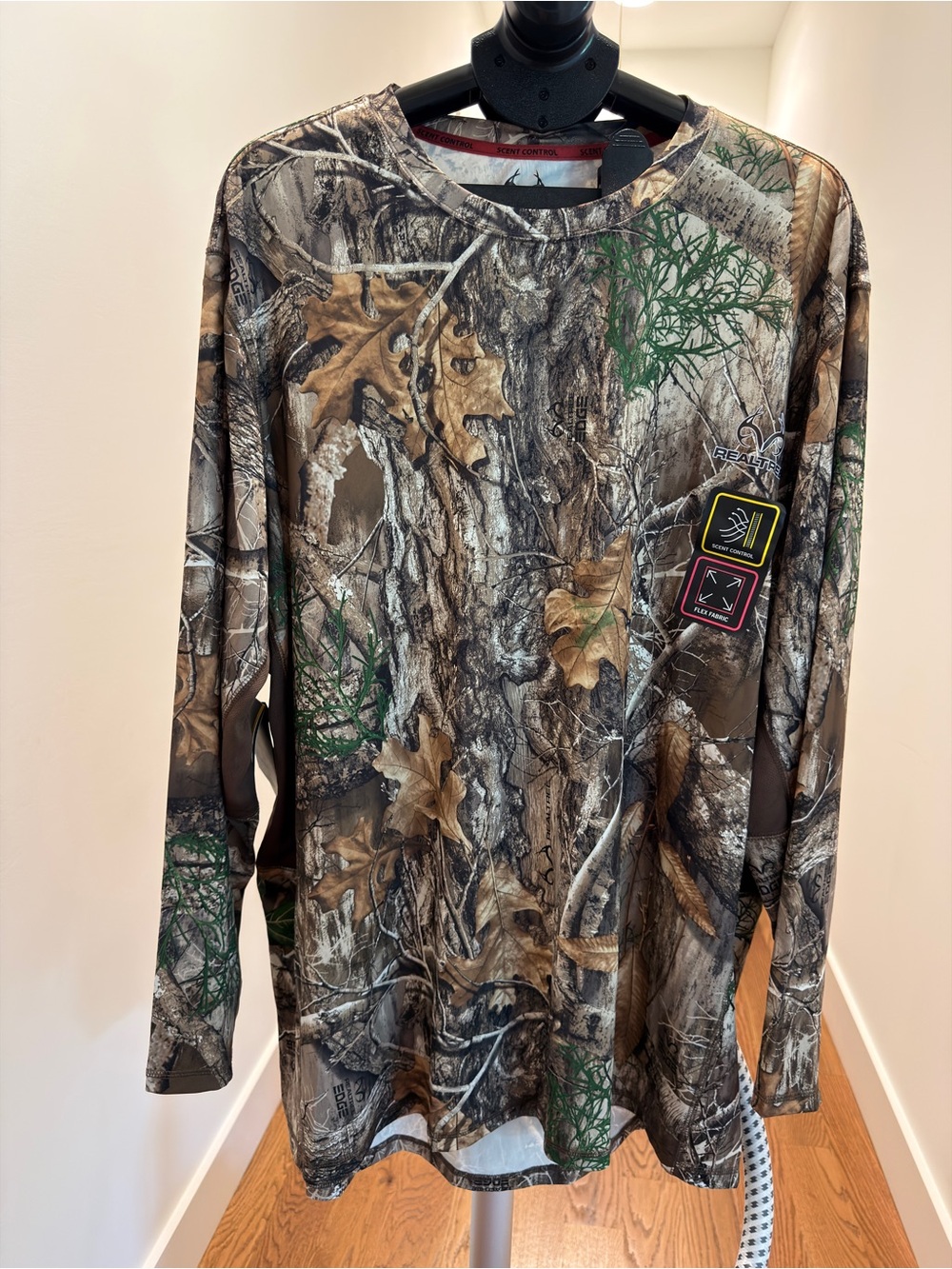 Realtree Camo Long Sleeve Hunting Shirt - Brown/Green